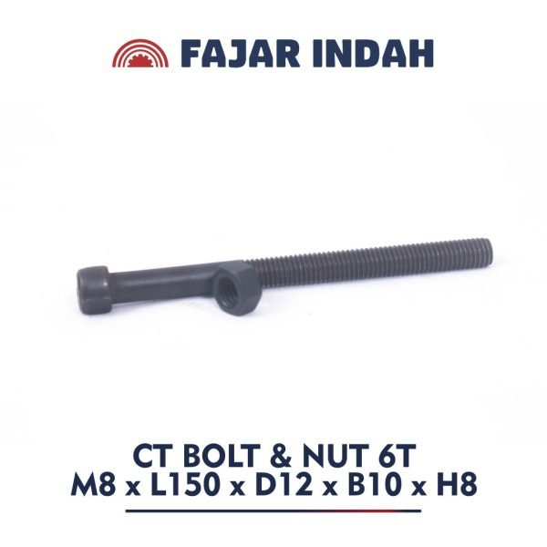 mur dan baut CT 6 ton ukuran M8 x L150 x D12 x B10 x H8