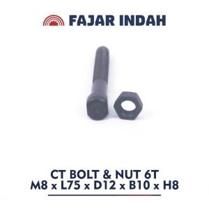 mur dan baut CT 6 ton ukuran M8 x L75 x D12 x B10 x H8