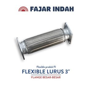 flexible lurus 3 inci flange besar besar