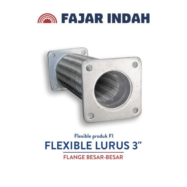 flexible lurus 3 inci flange besar besar