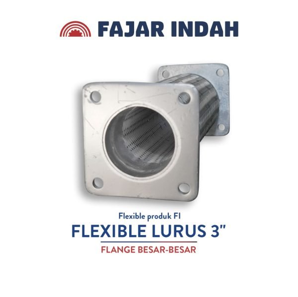 flexible lurus 3 inci flange besar besar