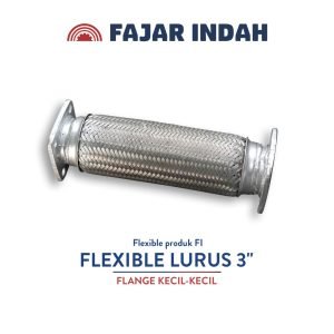 flexible lurus 3 inci flange kecil kecil