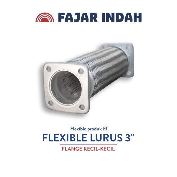 flexible lurus 3 inci flange kecil kecil