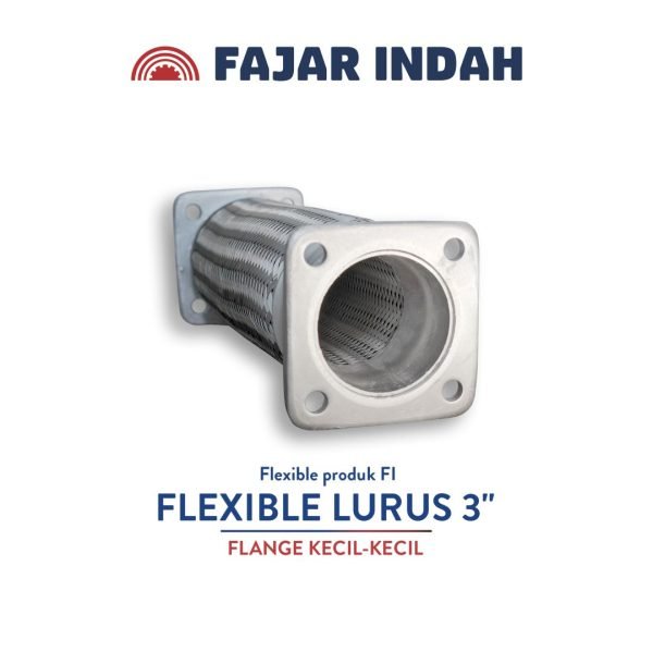 flexible lurus 3 inci flange kecil kecil