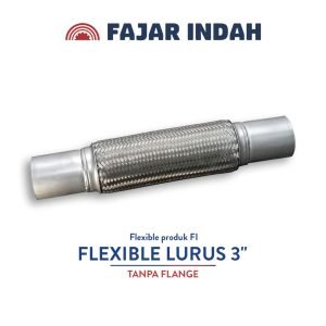 flexible lurus 3 inci tanpa flange