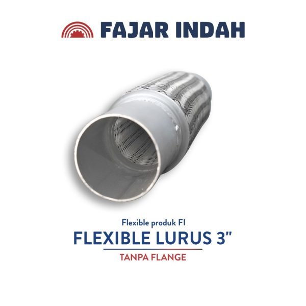 flexible lurus 3 inci tanpa flange