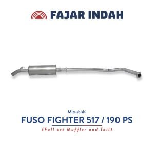 muffler fuso fighter 517 dan 190 ps