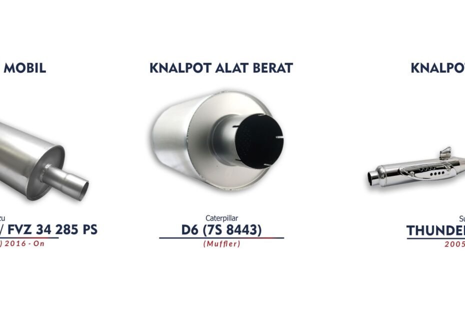 beda knalpot motor mobil dan alat berat